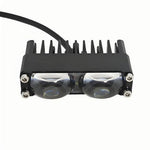 2-LED-grillbelysning, IP67 vandtæt 18W gul og hvid tofarvet ekstralys til SUV, ATV og lastbil