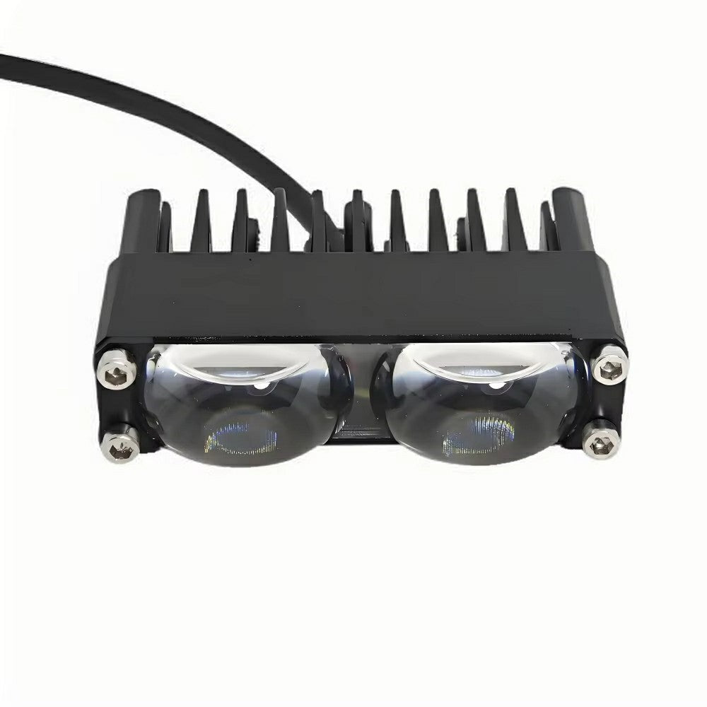 2-LED-grillbelysning, IP67 vandtæt 18W gul og hvid tofarvet ekstralys til SUV, ATV og lastbil