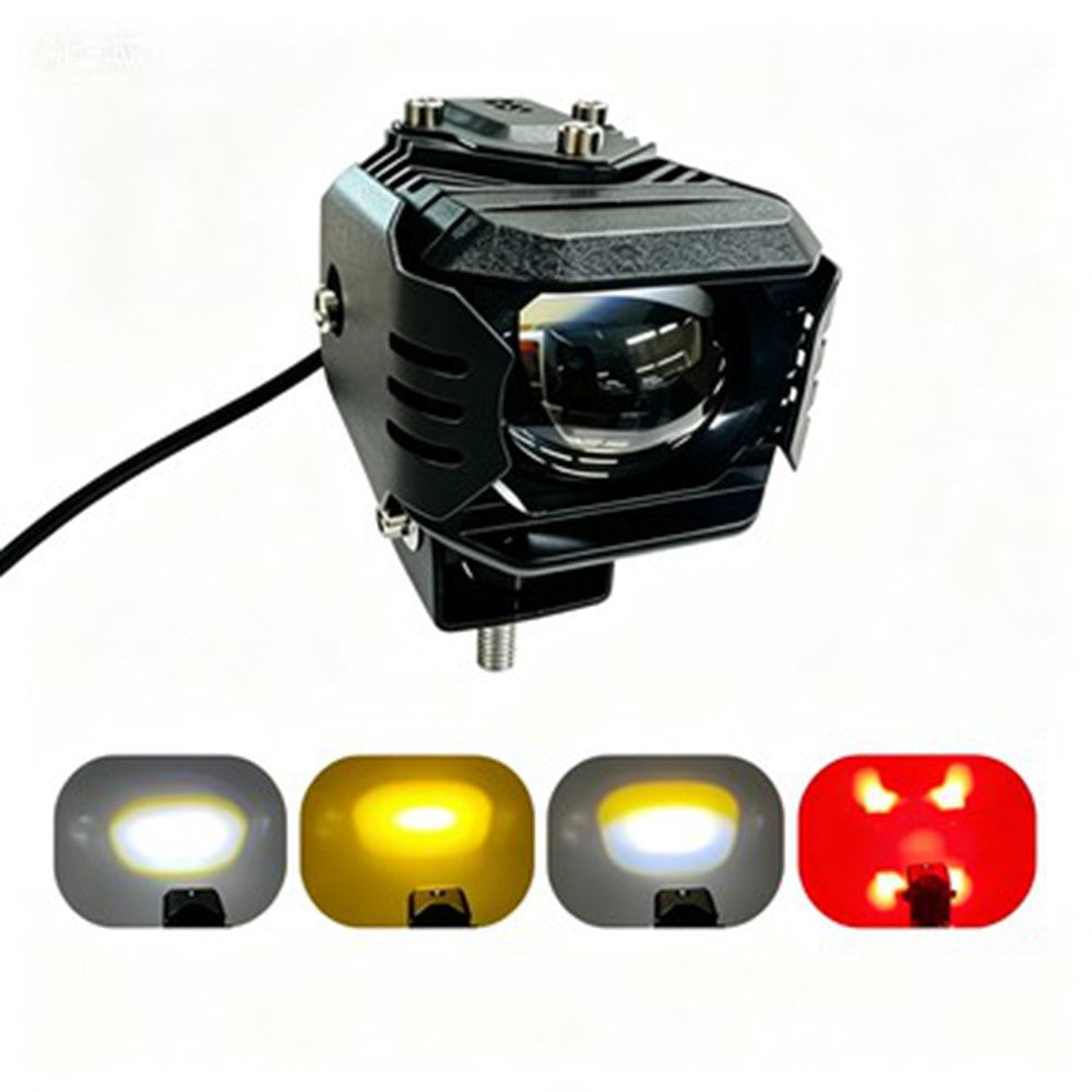 F15 IP67 Waterproof LED Auxiliary Light 18W 6000LM Warning Lamp for Car Motorcycle