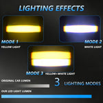 F15 IP67 Waterproof LED Auxiliary Light 18W 6000LM Warning Lamp for Car Motorcycle