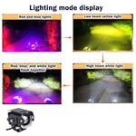 Motorcycle LED Spotlight 15W Auxiliary Headlight Red Blue Yellow White Fog Lamp