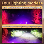 Motorcycle LED Spotlight 15W Auxiliary Headlight Red Blue Yellow White Fog Lamp