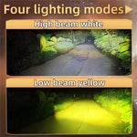 Motorcycle LED Spotlight 15W Auxiliary Headlight Red Blue Yellow White Fog Lamp