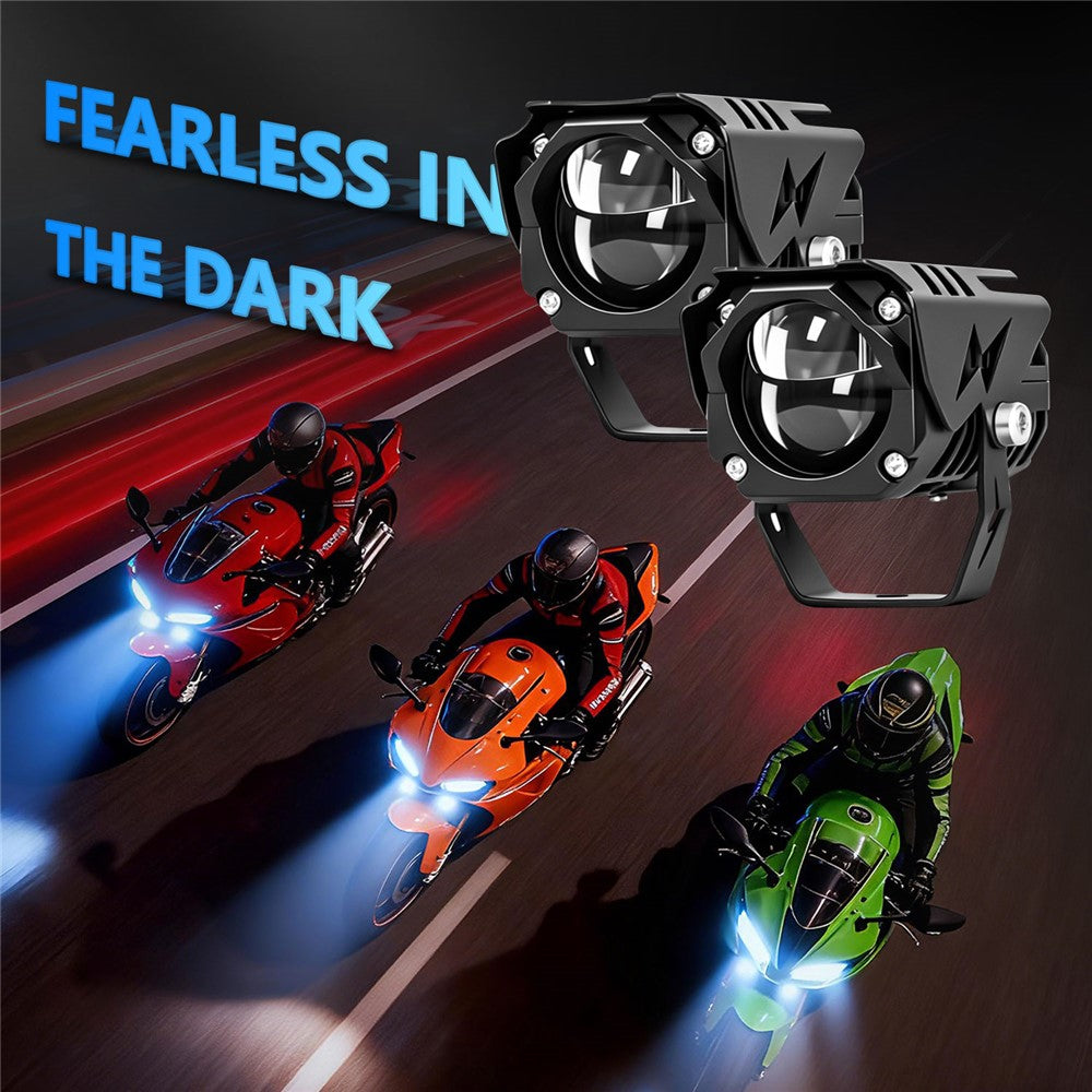M8 Motorcycle LED Light 40W 5500LM IP68 Waterproof Dual Beam Spotlight for Off-Road