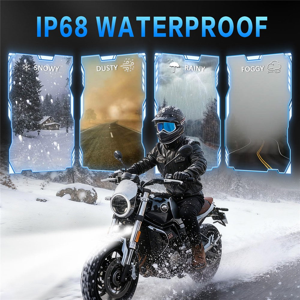 M8 Motorcycle LED Light 40W 5500LM IP68 Waterproof Dual Beam Spotlight for Off-Road