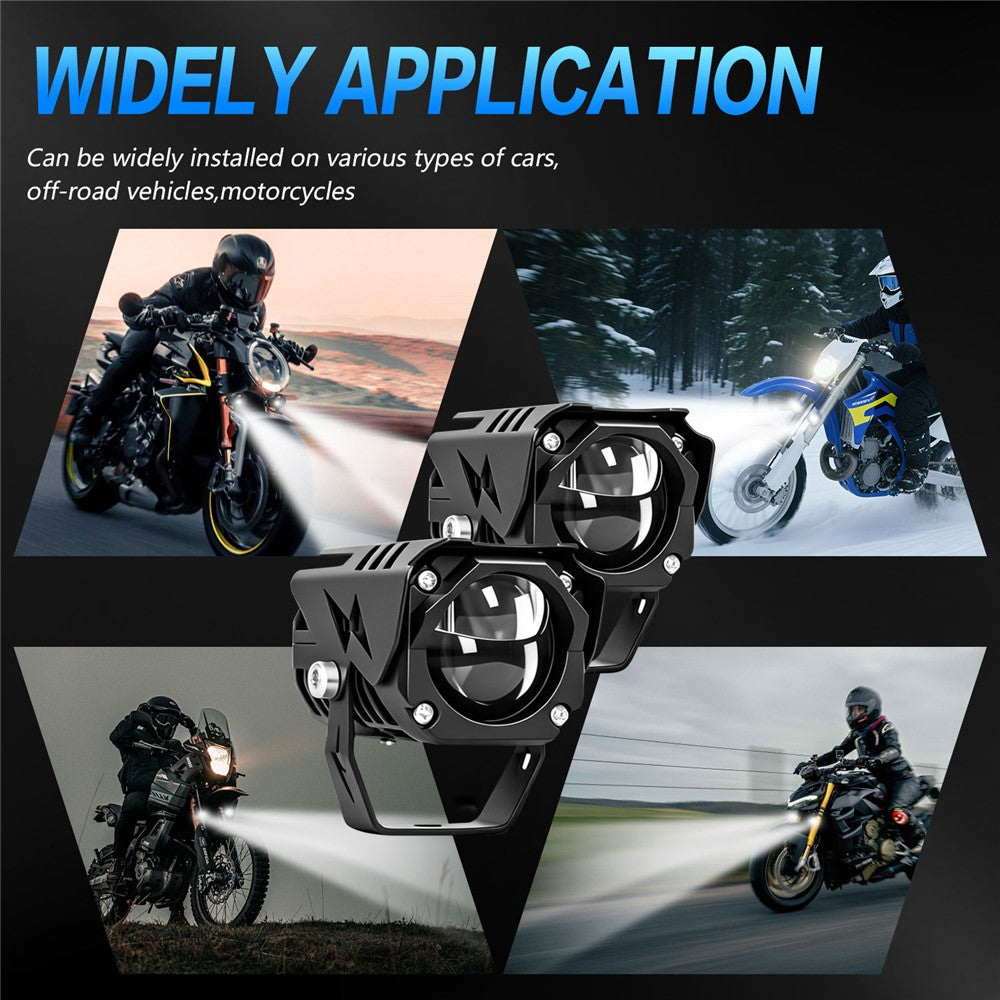 M8 Motorcycle LED Light 40W 5500LM IP68 Waterproof Dual Beam Spotlight for Off-Road