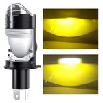 H4 LED Projector Headlight 12-60V 20W IP68 Waterproof High Low Beam Motorcycle Fog Lamp