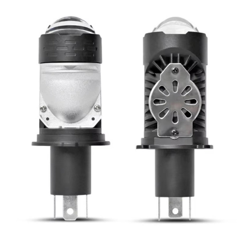 H4 LED Projector Headlight 12-60V 20W IP68 Waterproof High Low Beam Motorcycle Fog Lamp