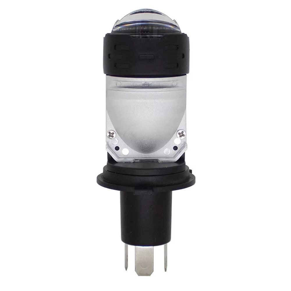 H4 LED Projector Headlight 12-60V 20W IP68 Waterproof High Low Beam Motorcycle Fog Lamp