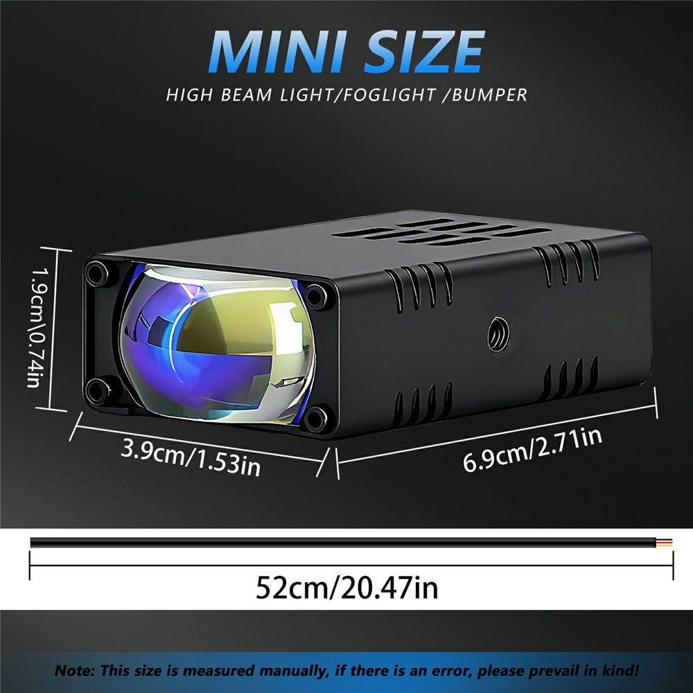 S7 16W LED Grille Light Spotlight High Low Beam Fog Light with 3 Lighting Modes for Car Truck SUV Motorcycle