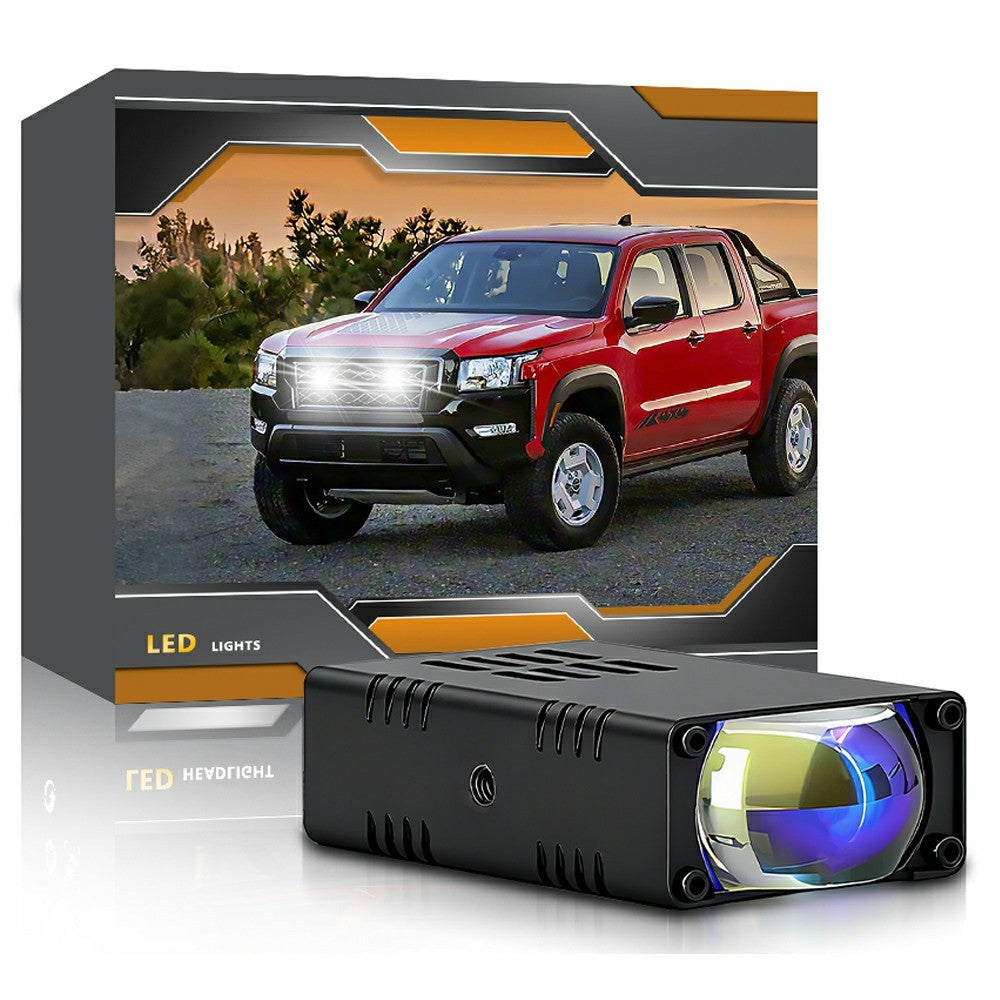 S7 16W LED Grille Light Spotlight High Low Beam Fog Light with 3 Lighting Modes for Car Truck SUV Motorcycle