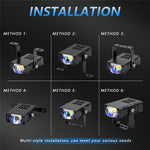 S7 16W LED Grille Light Spotlight High Low Beam Fog Light with 3 Lighting Modes for Car Truck SUV Motorcycle