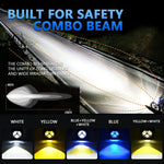 M1 PRO LED Spotlight 10 Lighting Modes IP68 Waterproof Motorcycle Car Headlight for Truck ATV