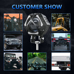 M1 PRO LED Spotlight 10 Lighting Modes IP68 Waterproof Motorcycle Car Headlight for Truck ATV