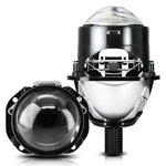 T02 1Pc 2.5 Inch Bi-LED Projector Lens 6000K White Light High Low Beam Anti-Glare Car Headlight