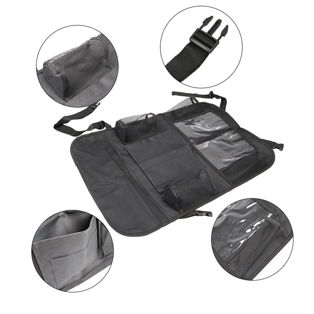 Multifunction Car Back Seat Organizer Bag Automotive Seat Back Organizer with Touch Screen Tablet Holder