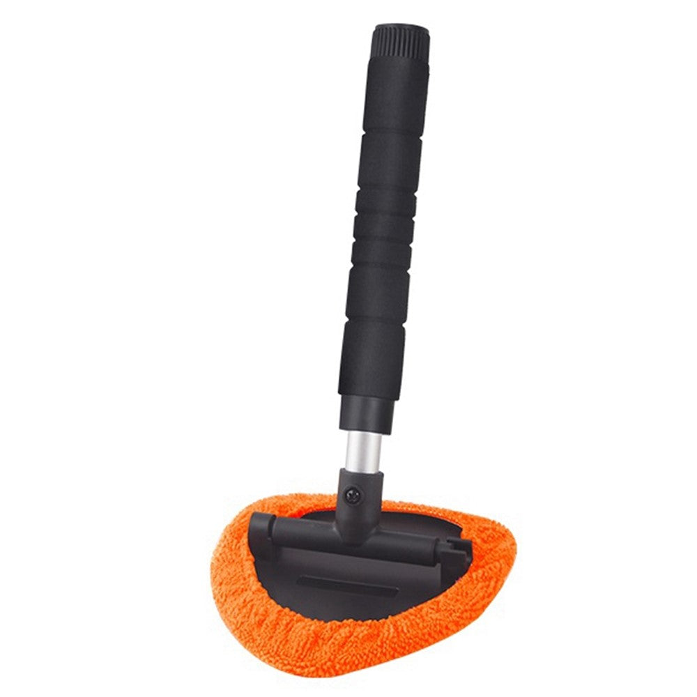 131 32.5-47.5cm Extendable Handle Window Windshield Cleaning Tool Window Cleaner with Microfiber Cloth Car Window Cleaning Device
