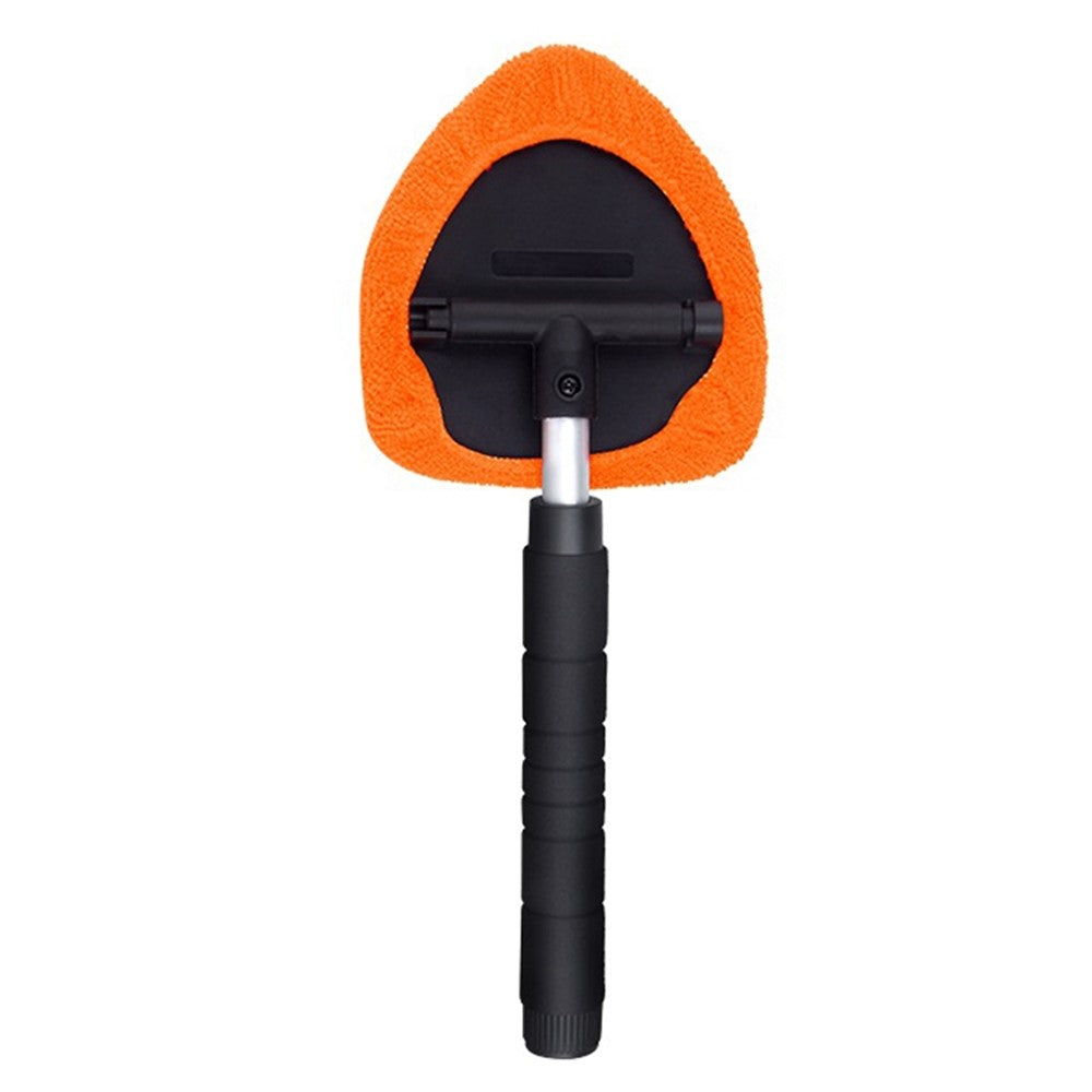131 32.5-47.5cm Extendable Handle Window Windshield Cleaning Tool Window Cleaner with Microfiber Cloth Car Window Cleaning Device