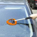 131 32.5-47.5cm Extendable Handle Window Windshield Cleaning Tool Window Cleaner with Microfiber Cloth Car Window Cleaning Device