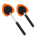 131 32.5-47.5cm Extendable Handle Window Windshield Cleaning Tool Window Cleaner with Microfiber Cloth Car Window Cleaning Device