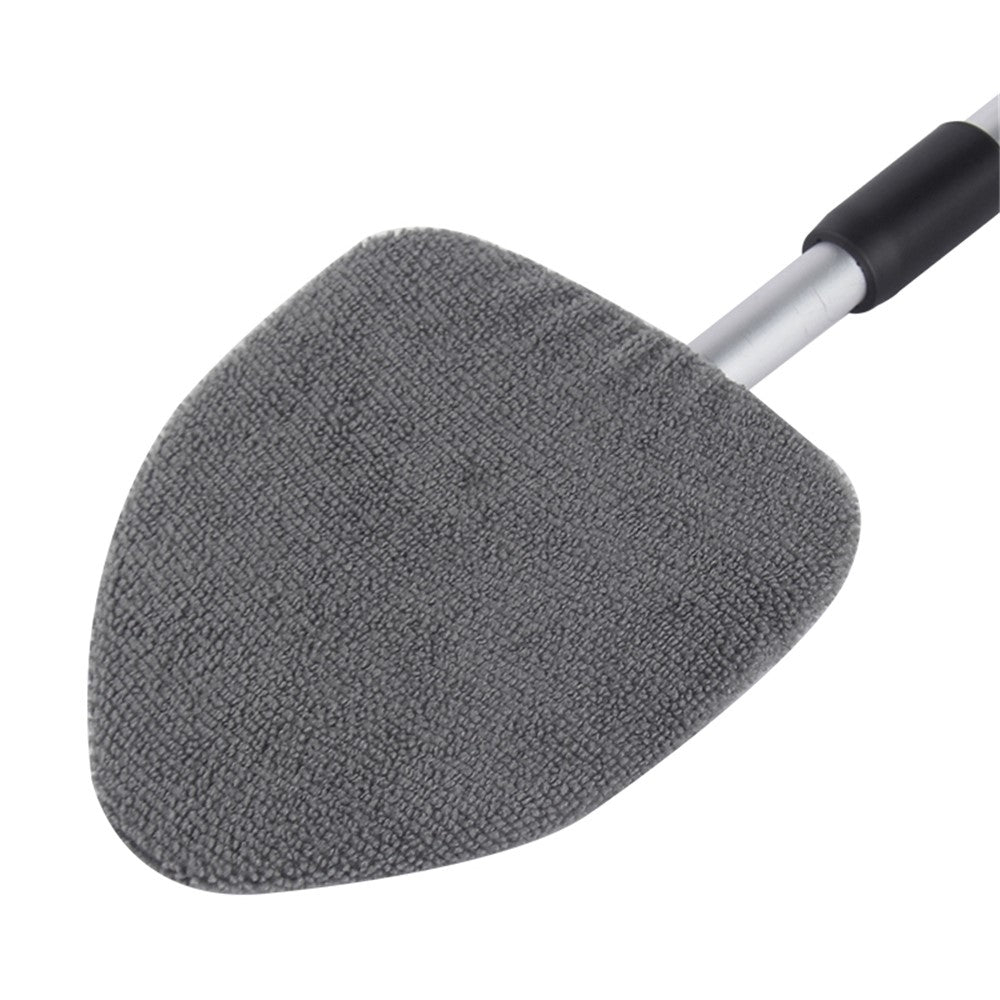 130 Window Windshield Cleaning Tool with 34-49cm Extendable Handle and Microfiber Cloth Car Window Cleaner Triangle Cleaning Wipe