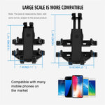 CS-1098A1 360 Degree Rotation Phone Holder Motorcycle Rearview Mirror / Handlebar Mount Bracket with USB Charging Port
