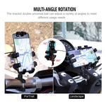 CS-1098A1 360 Degree Rotation Phone Holder Motorcycle Rearview Mirror / Handlebar Mount Bracket with USB Charging Port