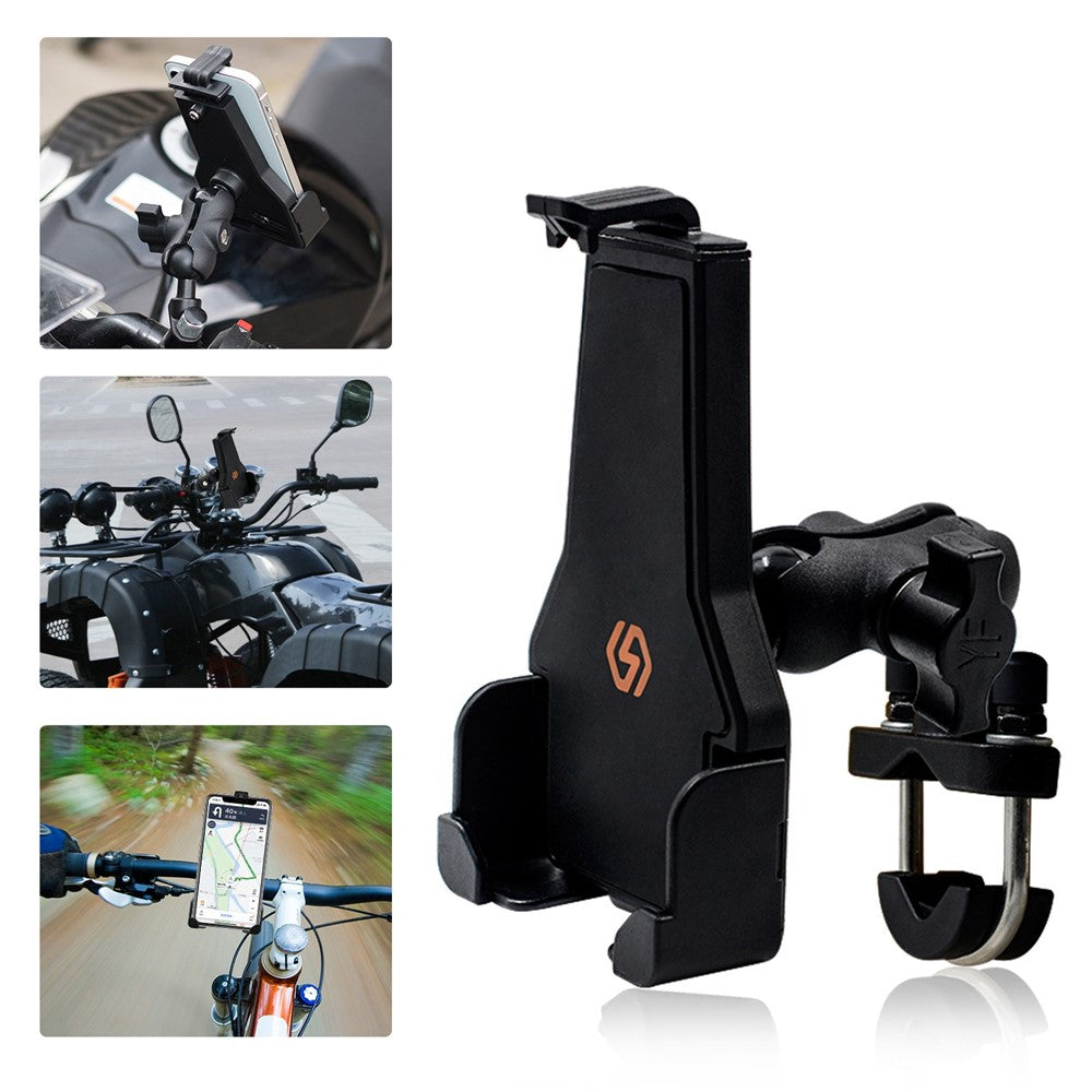 CS-1287A1 Motorcycle Rearview Mirror / Handlebar Mount Mobile Phone Holder Electric Vehicle GPS Bracket