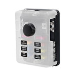 WUPP CS-3394A1 6 Way Blade Fuse Block with Negative Bus LED Indicator for Car Boat Van SUV