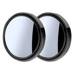 2Pcs Adhesive 360 Degree Blind Spot Car Reversing Aid Rearview Mirror Small Round Mirror