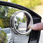 2Pcs Adhesive 360 Degree Blind Spot Car Reversing Aid Rearview Mirror Small Round Mirror