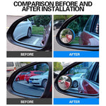 2Pcs Adhesive 360 Degree Blind Spot Car Reversing Aid Rearview Mirror Small Round Mirror