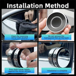 2Pcs Suction Cup 360 Degree Blind Spot Car Reversing Aid Rearview Mirror Small Round Mirror