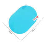2 stk. ovale 100x150 mm PET-folier til sidespejle, dugfri og regntæt spejlfolie med værktøj