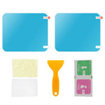2Pcs Square 175x200mm Car Rear View Mirror Film PET Anti-Fog Rainproof Mirror Film with Tools