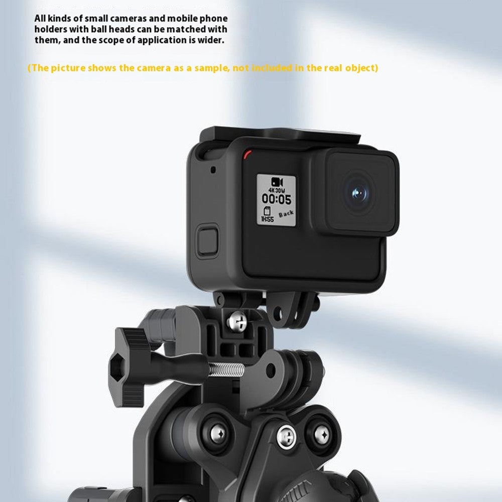 WUPP CS-2056A1 Motorcycle Phone Holder with USB-A+Type-C+Wireless 3-in-1 Charging, Mirror Mount