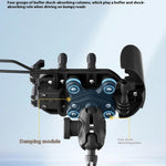 WUPP CS-2056A2 Motorcycle Phone Holder Wireless Charging Phone Stand, Handlebar Mount