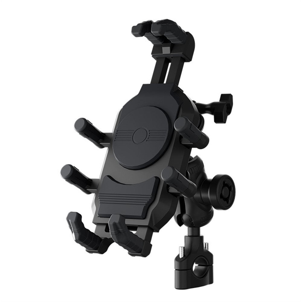 WUPP CS-2056B2 Motorcycle Handlebar Phone Holder Anti-Shock Phone Mount Stand
