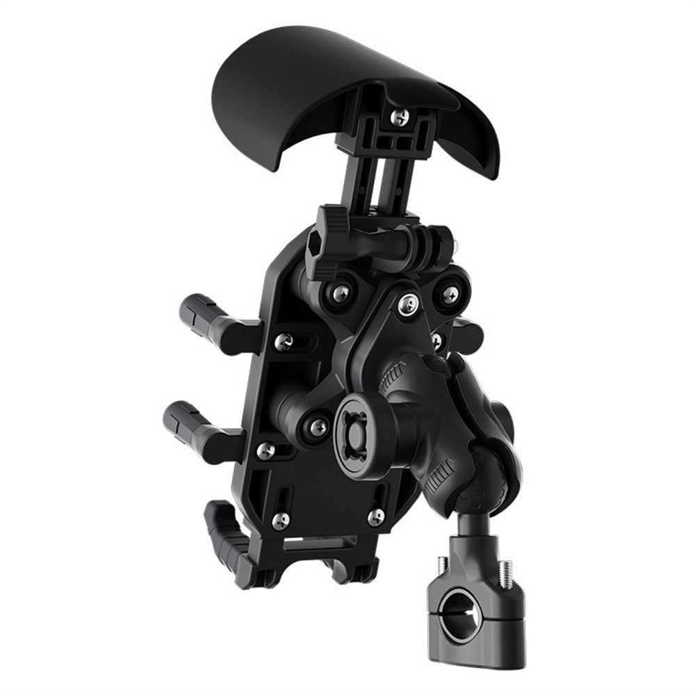 WUPP CS-2056B2 Motorcycle Handlebar Phone Holder Anti-Shock Phone Mount Stand