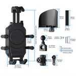 WUPP CS-2056B2 Motorcycle Handlebar Phone Holder Anti-Shock Phone Mount Stand