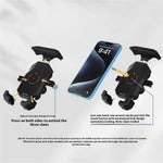 WUPP CS-051A2 Motorcycle Phone Holder Mirror Mount Anti-Shock Phone Bracket