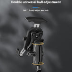WUPP CS-051A2 Motorcycle Phone Holder Mirror Mount Anti-Shock Phone Bracket