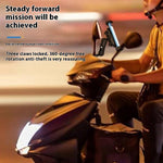 WUPP CS-051A2 Motorcycle Phone Holder Mirror Mount Anti-Shock Phone Bracket