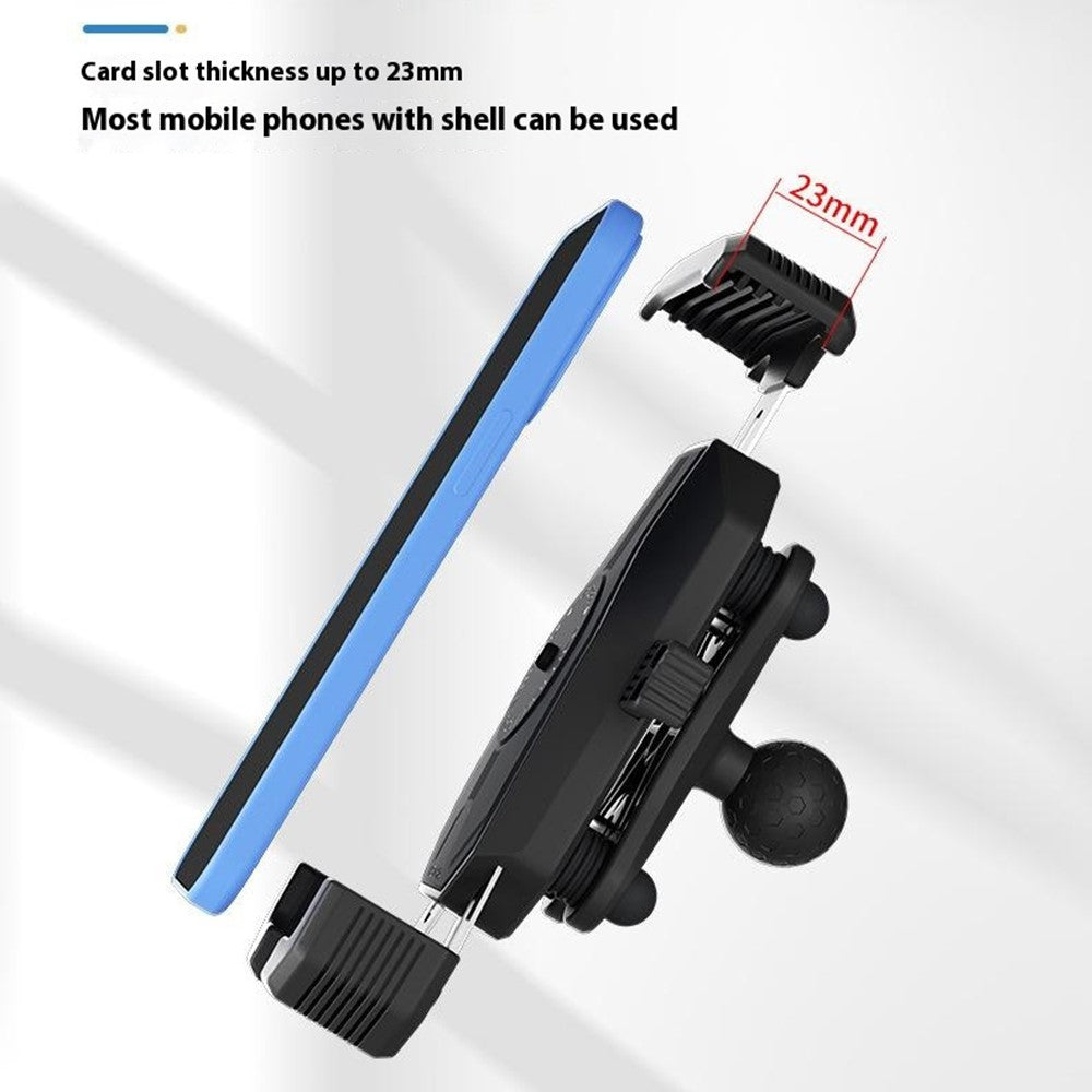 WUPP CS-051A1 Motorcycle Phone Holder Handlebar Mount Bracket for 4-7 inch Phones