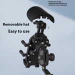 WUPP CS-2056B1 Motorcycle Phone Holder Rearview Mirror Mount Anti-Shock Phone Bracket