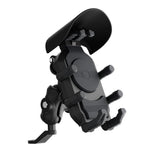 WUPP CS-2056B1 Motorcycle Phone Holder Rearview Mirror Mount Anti-Shock Phone Bracket