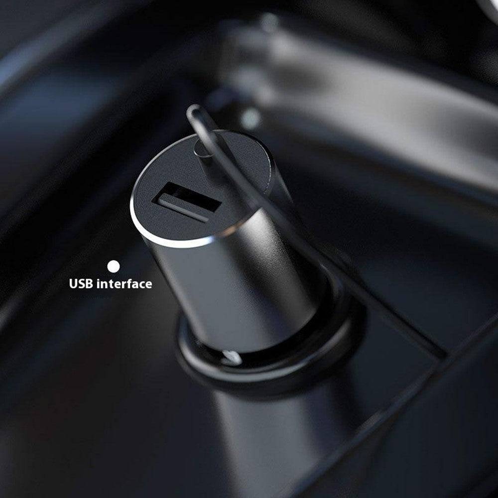 DUDAO R5Pro 3.4A USB-telefonopladningsadapter biloplader med indbygget kabel