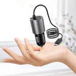 DUDAO R5Pro 3.4A USB-telefonopladningsadapter biloplader med indbygget kabel