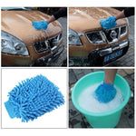 Microfiber Gloves for Cleaning Car Double-Sided Chenille Microfiber Glove Antistatic Cleaning Cloth Dust Removal Cleaning Gloves (Random Color)