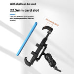 WUPP CS-2072B1 Motorcycle Rearview Mirror Phone Mount Anti-Theft Cellphone Holder